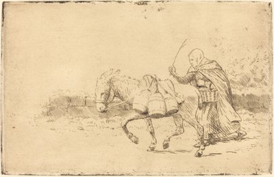 Dojarka z Boulogne, 1. płyta Laitiere a Boulogne. autorstwa Alphonse Legros