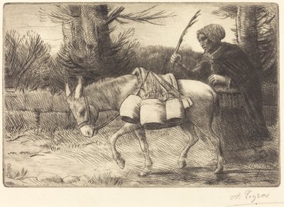 Dojarka z Boulogne, 3. płyta (Laitiere a Boulogne) autorstwa Alphonse Legros