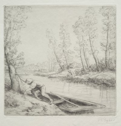Poranek na rzece autorstwa Alphonse Legros