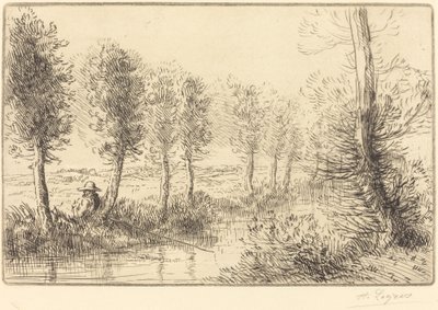 W pobliżu młyna (Pres du moulin) autorstwa Alphonse Legros