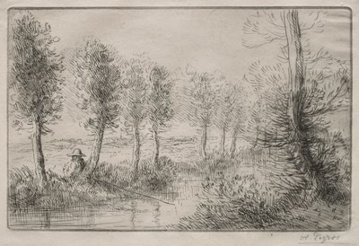 W pobliżu młyna. autorstwa Alphonse Legros