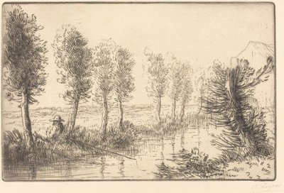 W pobliżu młyna Pres du Moulin. autorstwa Alphonse Legros