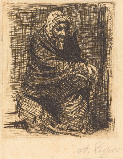 Stara kobieta w pozycji siedzącej Stara kobieta w pozycji siedzącej. autorstwa Alphonse Legros