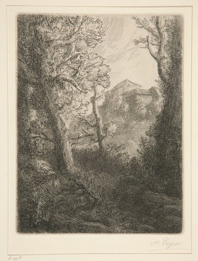 Wieś autorstwa Alphonse Legros