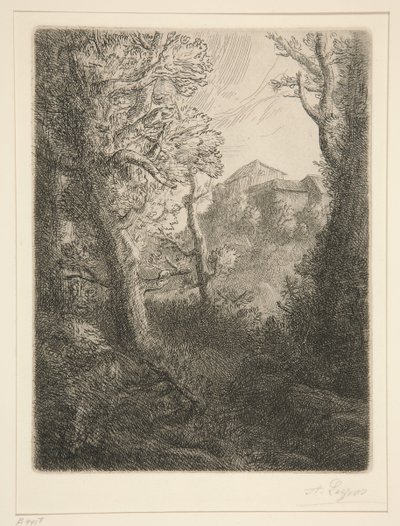 Pejzaż autorstwa Alphonse Legros