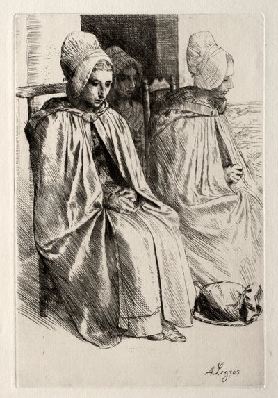 Wieśniaczka w sąsiedztwie Boulogne. autorstwa Alphonse Legros