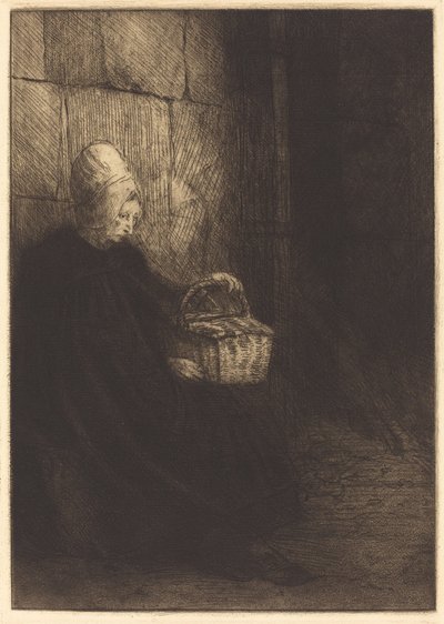 Chłopka z Boulogne autorstwa Alphonse Legros