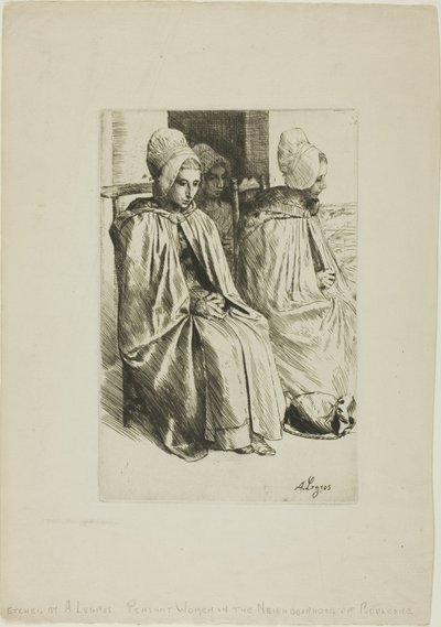 Wieśniaczki z okolic Boulogne autorstwa Alphonse Legros