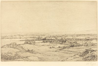 Równina w pobliżu jeziora autorstwa Alphonse Legros