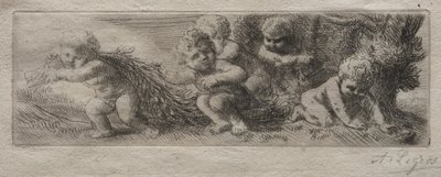 Płytka do góry pudełka z pinami. autorstwa Alphonse Legros