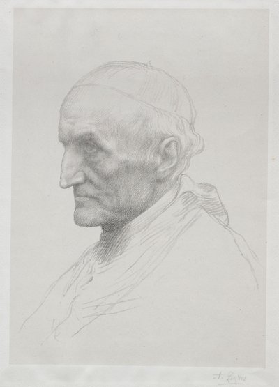 Portret kardynała Manninga II płyta. autorstwa Alphonse Legros