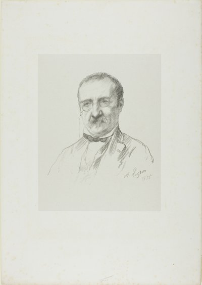 Portret Champfleury autorstwa Alphonse Legros