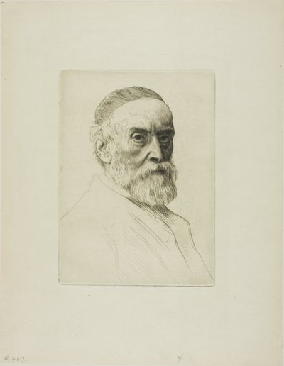 Portret G. F. Wattsa, R.A. autorstwa Alphonse Legros