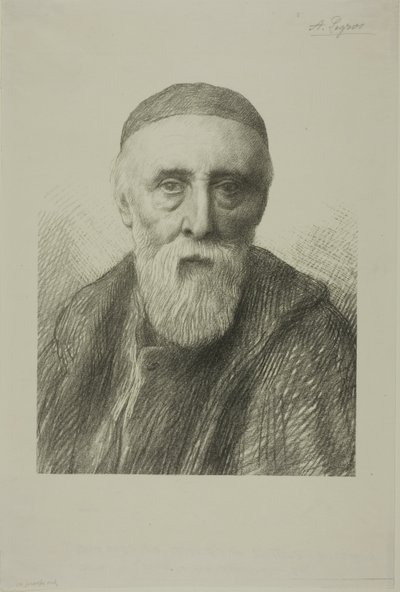 Portret G. F. Wattsa, R. A., druga płyta autorstwa Alphonse Legros