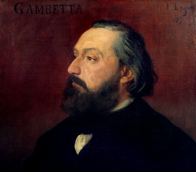 Portret Leona Gambetty (1838-1882) polityka francuskiego. Obraz Alphonse Legros (1837-1911) z 1875 r. Muzeum Orsay. autorstwa Alphonse Legros