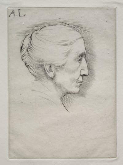 Portret pani. Emily Hughes (pierwsza płyta) autorstwa Alphonse Legros