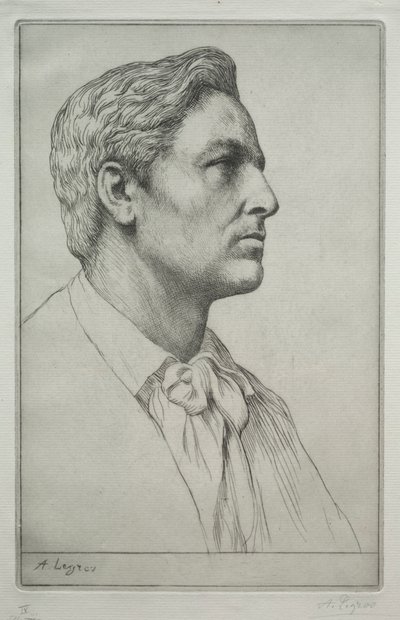 Portret sir Charlesa Holroyda. autorstwa Alphonse Legros