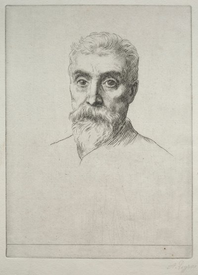 Portret Sir Hirama S. Maxima. autorstwa Alphonse Legros