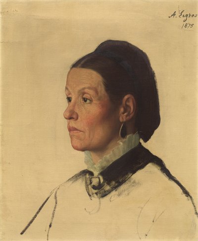 Portret kobiety, 1875. autorstwa Alphonse Legros