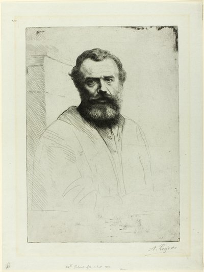 Portret artysty autorstwa Alphonse Legros