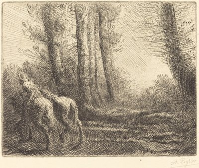 Powrót z orki Le retour de labourage. autorstwa Alphonse Legros