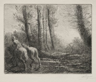 Powrót z uprawy ziemi. autorstwa Alphonse Legros