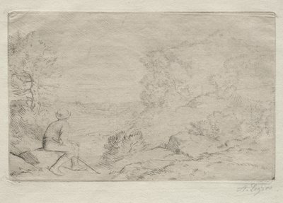 Skały. autorstwa Alphonse Legros
