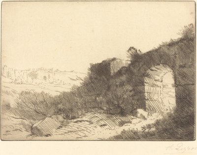 Ruiny rzymskie (Ruiny rzymskie) autorstwa Alphonse Legros