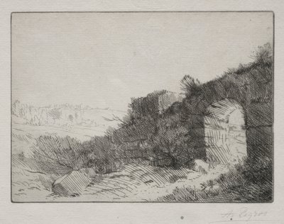 Rzymskie ruiny. autorstwa Alphonse Legros