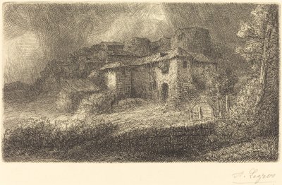 Ruiny zamku Ruiny zamku. autorstwa Alphonse Legros