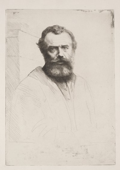 Autoportret (trzecia płyta) autorstwa Alphonse Legros