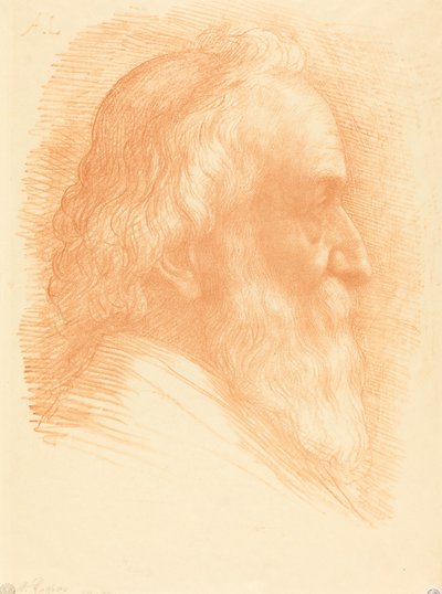 Autoportret, 10. płyta, 1905. autorstwa Alphonse Legros