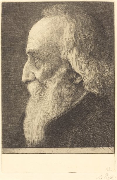 Autoportret, 13. płyta, 1906. autorstwa Alphonse Legros