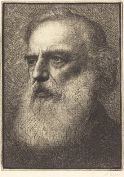 Autoportret, 4. płyta autorstwa Alphonse Legros