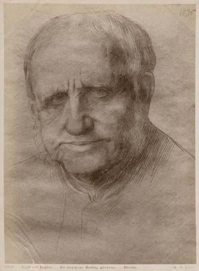 Sir Francis Seymour Haden, wytrawiacz, 1895 (złoty punkt na papierze) (patrz także 414599) autorstwa Alphonse Legros