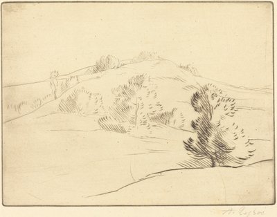 Małe wzgórze (Le coteau) autorstwa Alphonse Legros