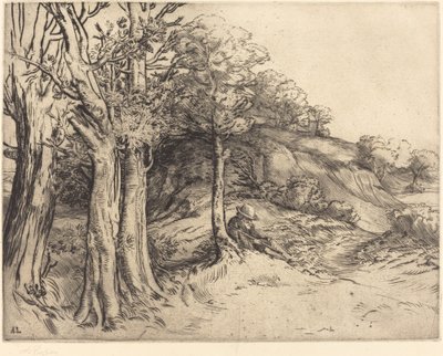Samotność Krajobraz samotności. autorstwa Alphonse Legros