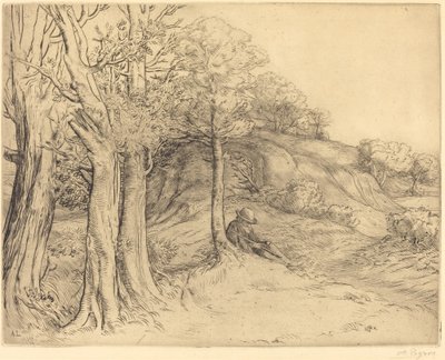 Samotność Krajobraz samotności. autorstwa Alphonse Legros