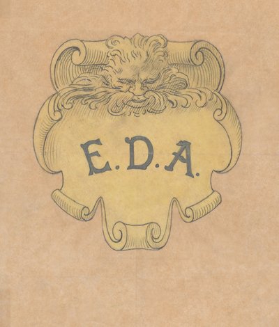 Studium do tabliczki z brązu dla Edwarda D. Adamsa, ca. 1892. autorstwa Alphonse Legros