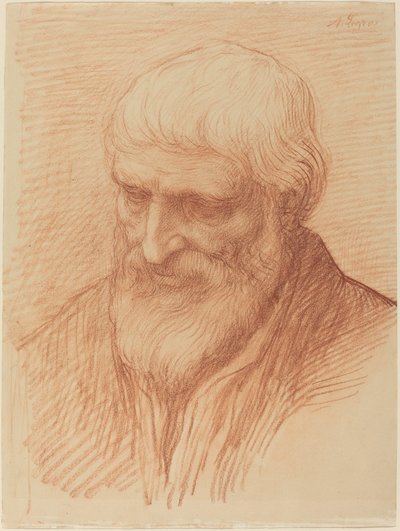 Studium filozofa. autorstwa Alphonse Legros
