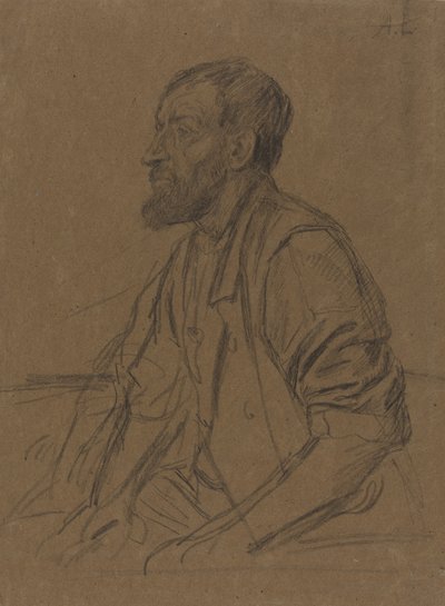 Studium robotnika. autorstwa Alphonse Legros