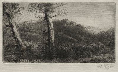 Zachód słońca autorstwa Alphonse Legros