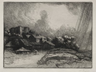 Farma opactwa. autorstwa Alphonse Legros