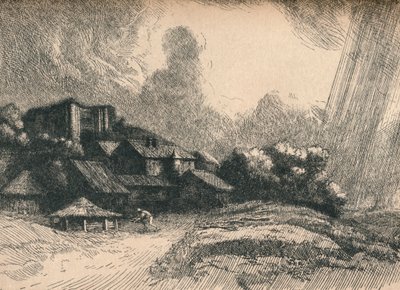 Farma opactwa, ok. 1893 r. autorstwa Alphonse Legros