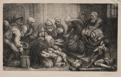 Żebracy z Brugii autorstwa Alphonse Legros