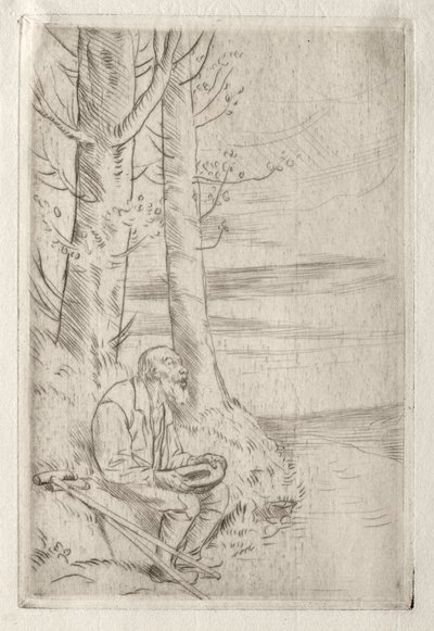 Ślepy żebrak autorstwa Alphonse Legros