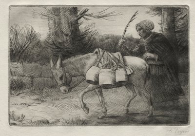 Mleczarka z Boulogne (Trzecia Płyta) autorstwa Alphonse Legros
