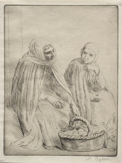 Handlarze Jajkami (1. płyta) autorstwa Alphonse Legros