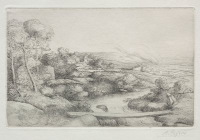 Kładka Kładka. autorstwa Alphonse Legros