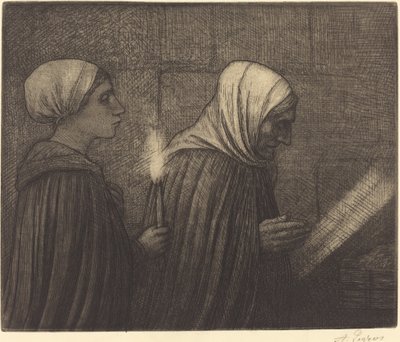 Żłobek La szopka. autorstwa Alphonse Legros